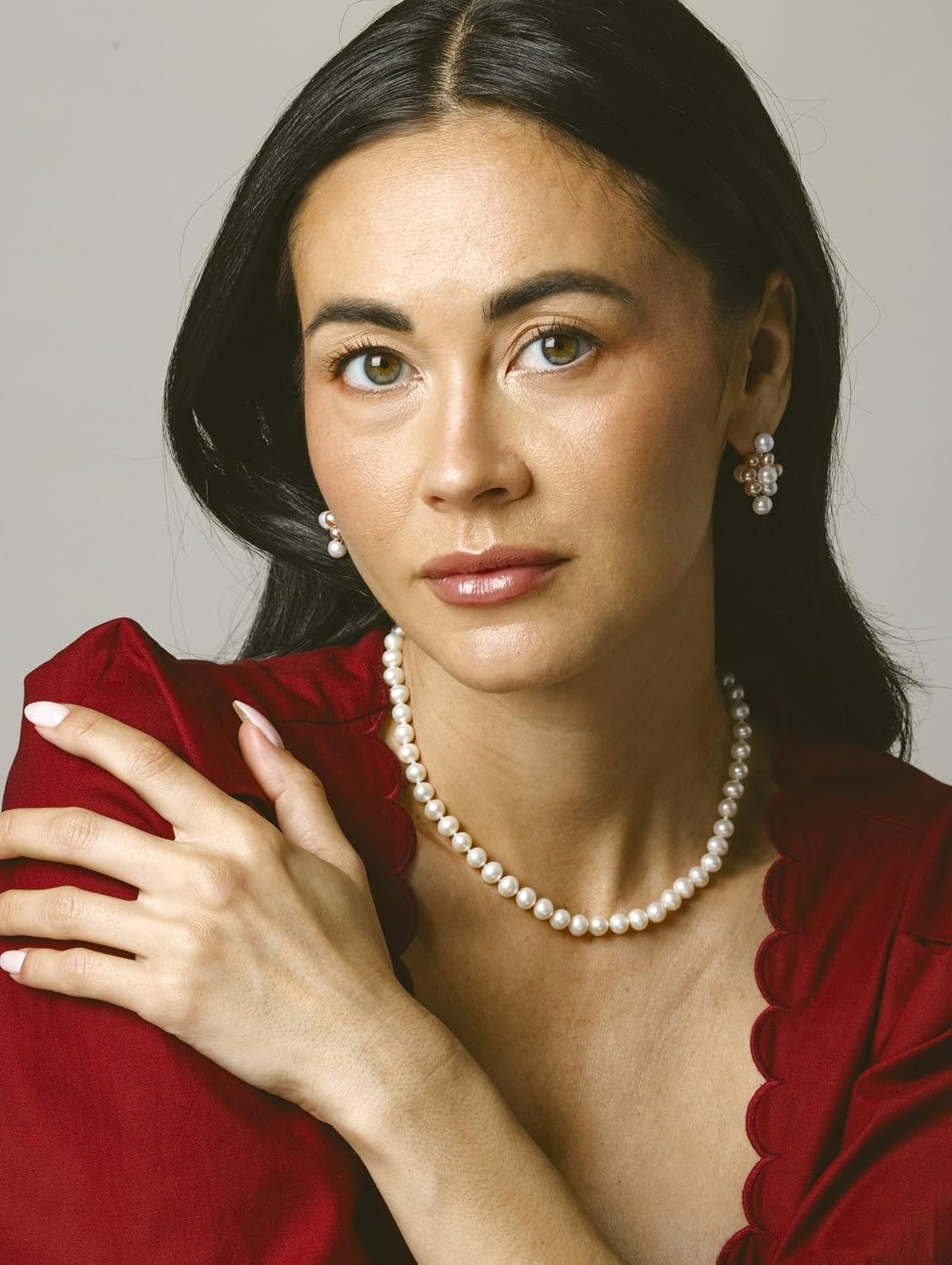 The Pearl Source Japanese Akoya Pearl Pendant Necklace for Women